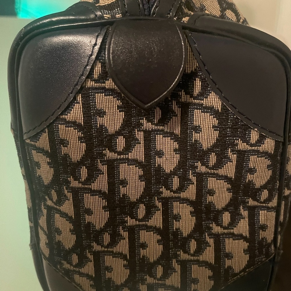 Vintage Dior Trotter bag in Navy Blue - Picture 3 of 6